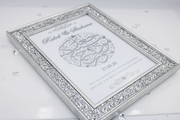 Silver Crushed Diamond Frame