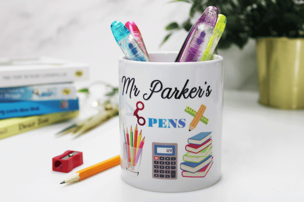 End of year teacher gift, teacher pencil pot