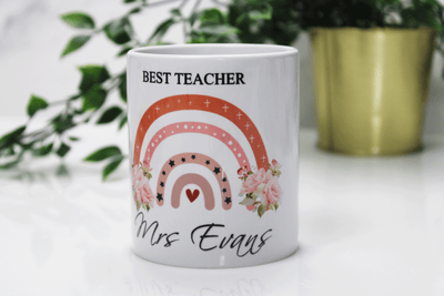 Personalised Pencil Pot - Rainbow Design