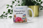 End of year teacher gift, teacher mug