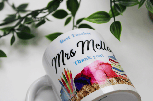 Teacher Mug - Multicolour Ink Design