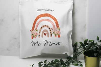 End of year teacher gift, teacher tote bag