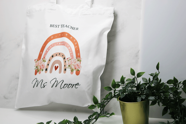 End of year teacher gift, teacher tote bag