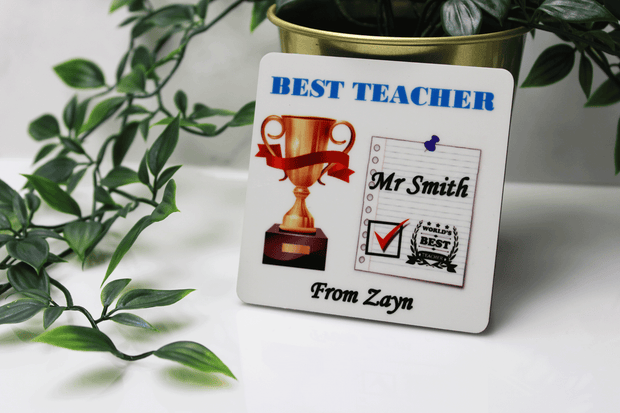 Teacher Coaster - Trophy Design