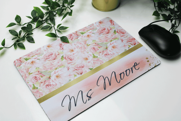 End of year teacher gift, personalised mouse mat
