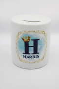 Children's Money Bank - Crown Style Blue