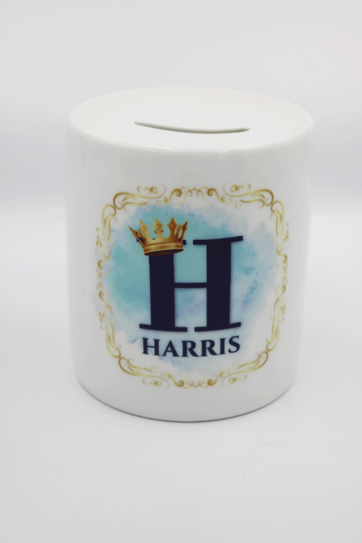 Children's Money Bank - Crown Style Blue