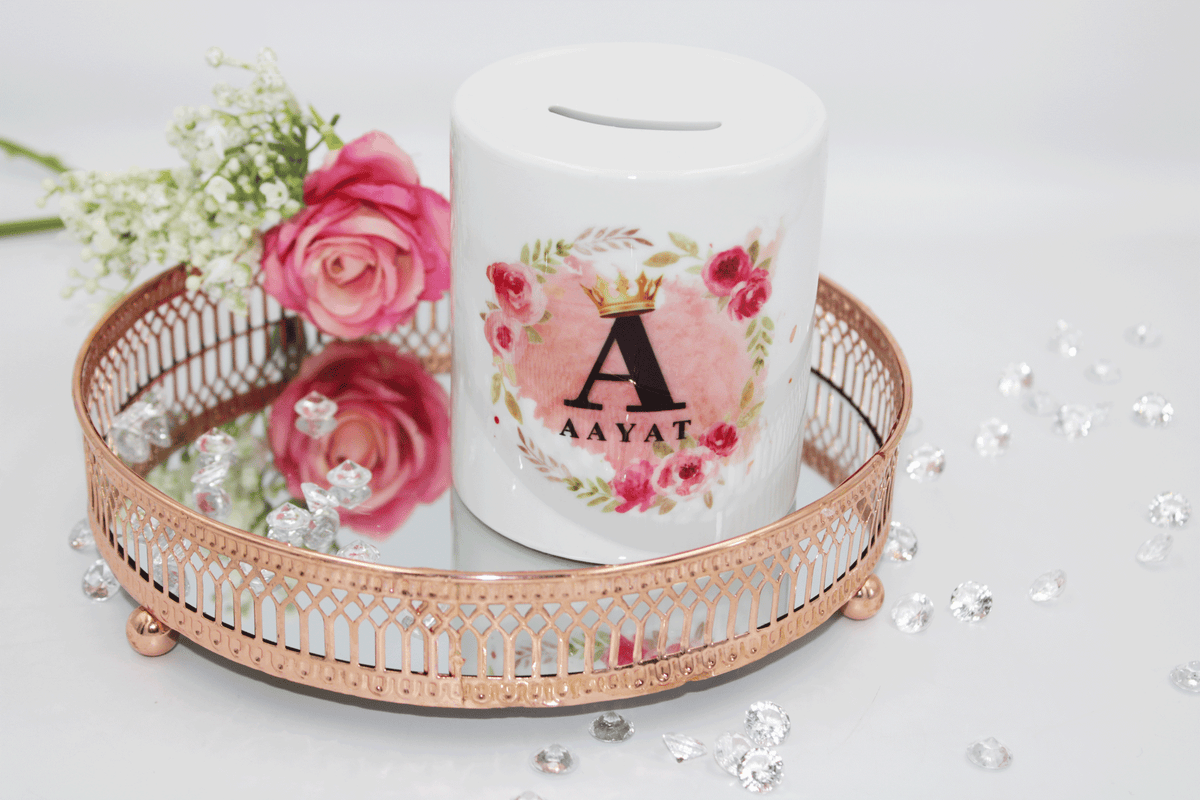 Children's Money Bank - Crown Style Pink