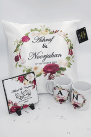 Wedding Hamper Set - Satin Maroon