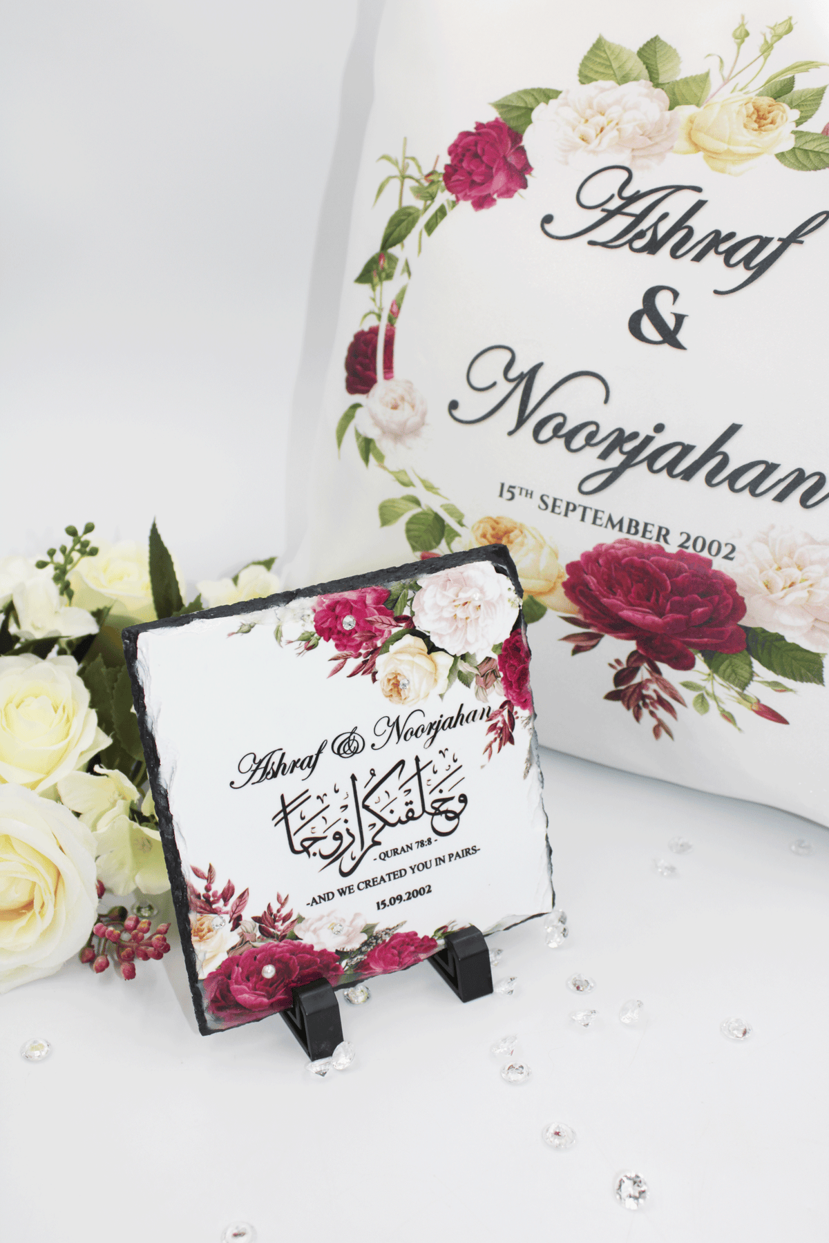 Wedding Hamper Set - Satin Maroon