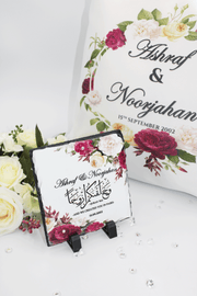 Wedding Hamper Set - Satin Maroon