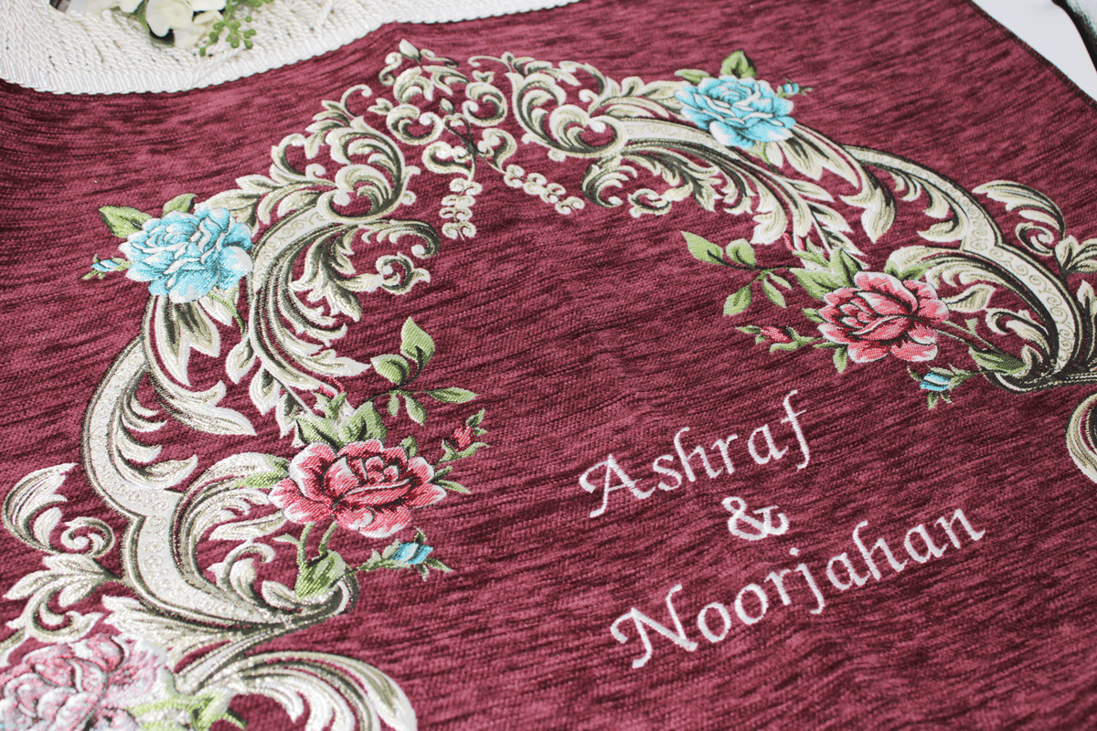 Wedding Hamper Set - Satin Maroon