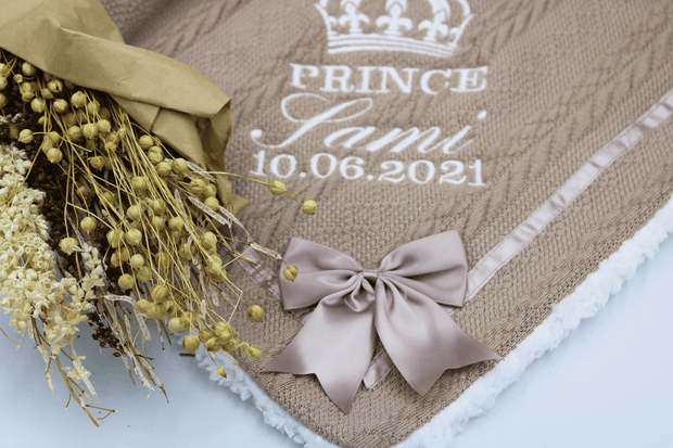 Luxury Personalised Baby Blanket