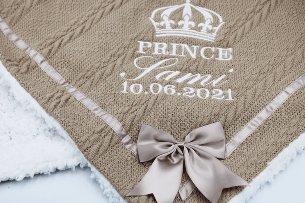 Luxury Personalised Baby Blanket