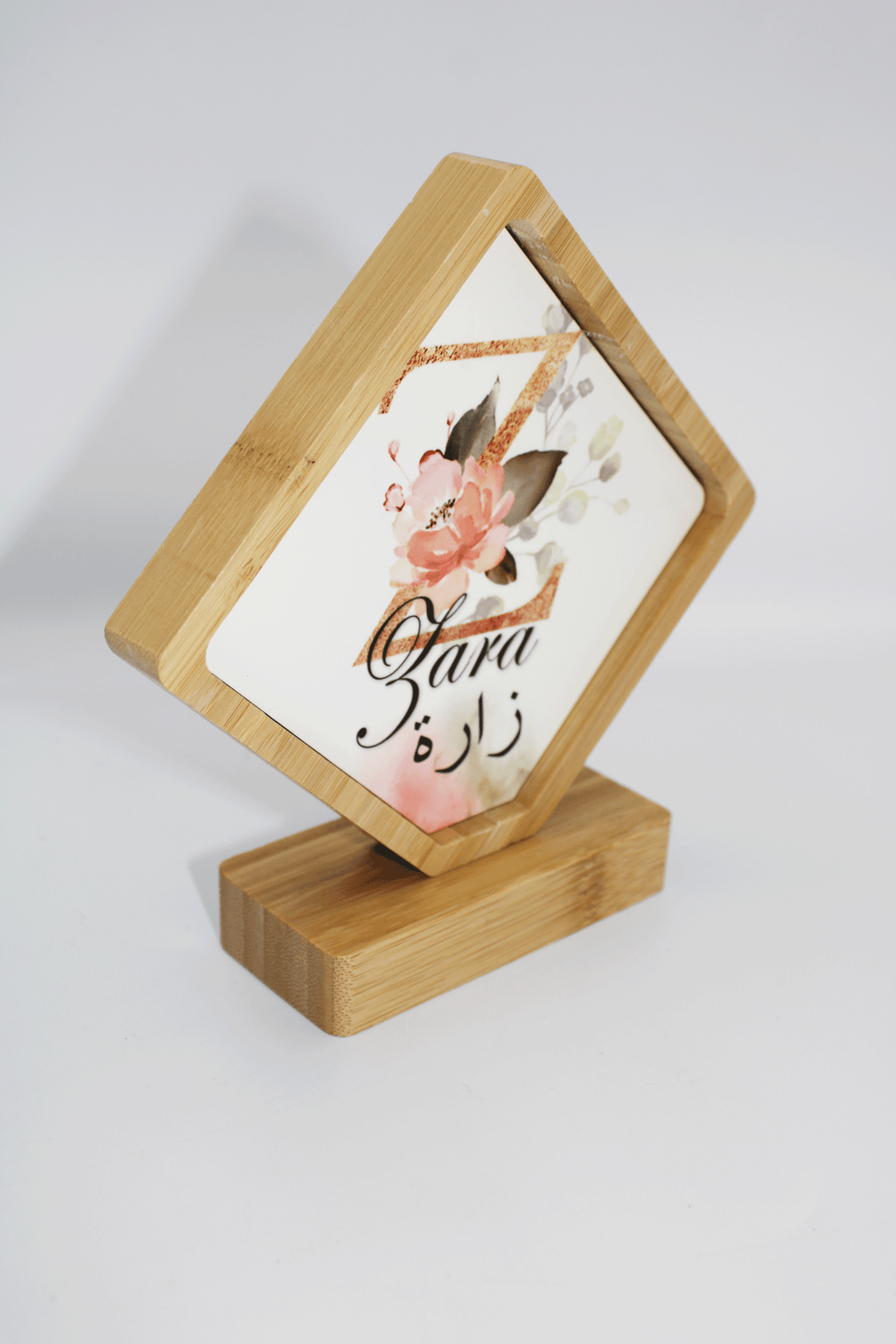 Bamboo Rotating Frame - Pink