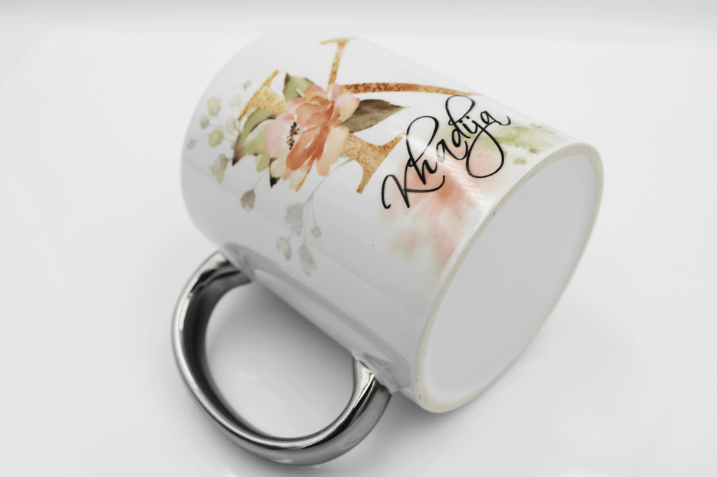 Initial Mug - Silver Handle