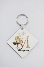 MDF Initial Key Ring