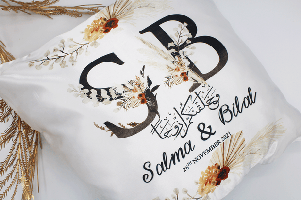 Personalised Nikkah Gift Set, and we created you in pairs nikkah cushion