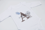 Baby Body Suit - Boy Alphabet Print