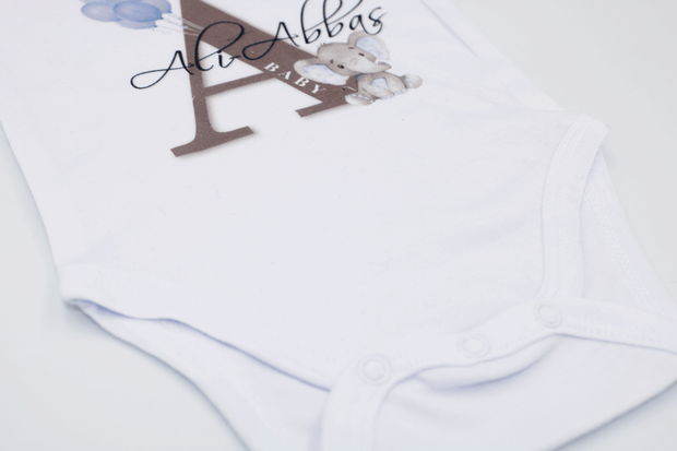 Baby Body Suit - Boy Alphabet Print