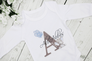 Baby Body Suit - Boy Alphabet Print