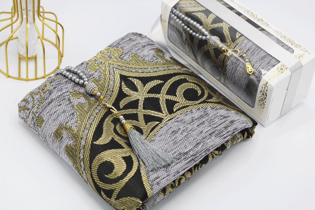 Prayer Mat Gift Set - Grey