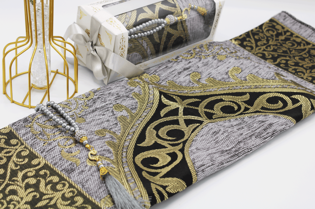 Prayer Mat Gift Set - Grey