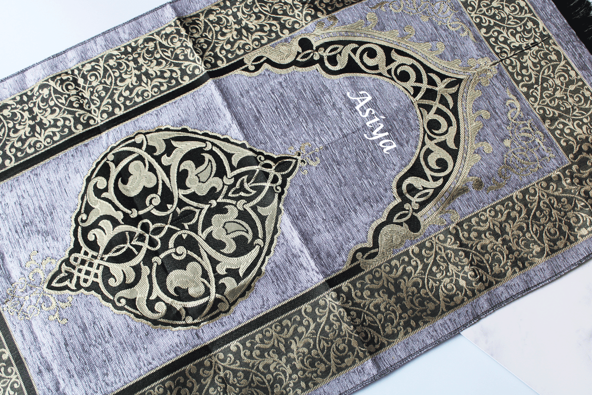Prayer Mat Gift Set - Grey