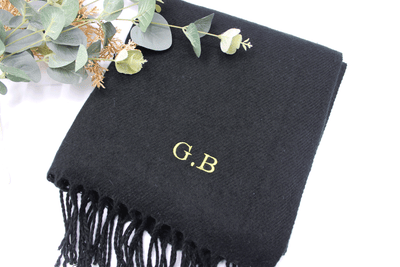 Personalised Scarf - Black