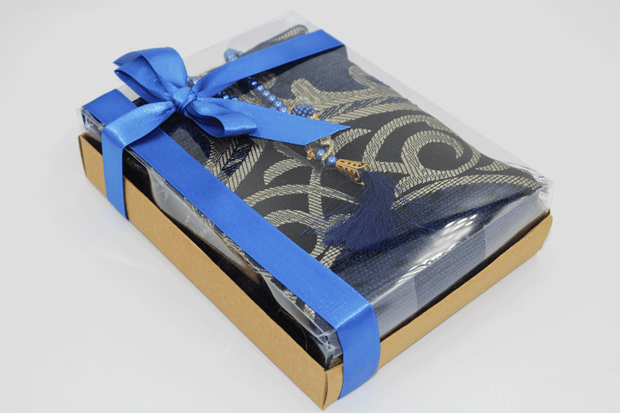 Prayer Mat Gift Set - Navy