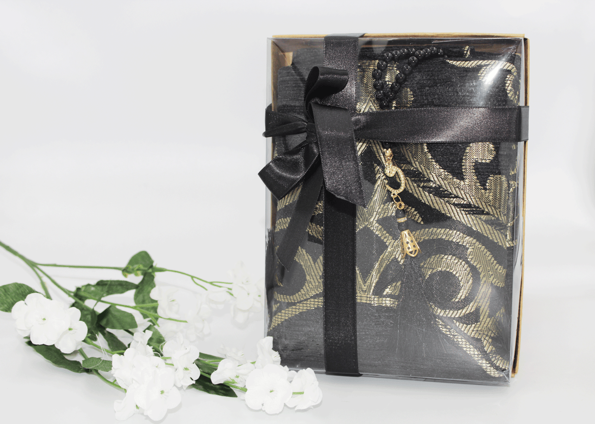 Prayer Mat Gift Set - Black