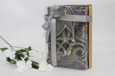 Prayer Mat Gift Set - Charcoal Grey