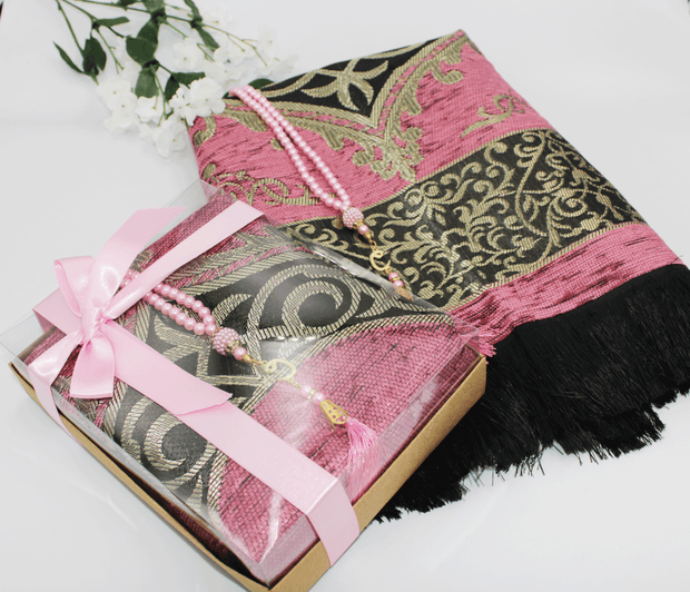 Prayer Mat Gift Set - Dusty Pink