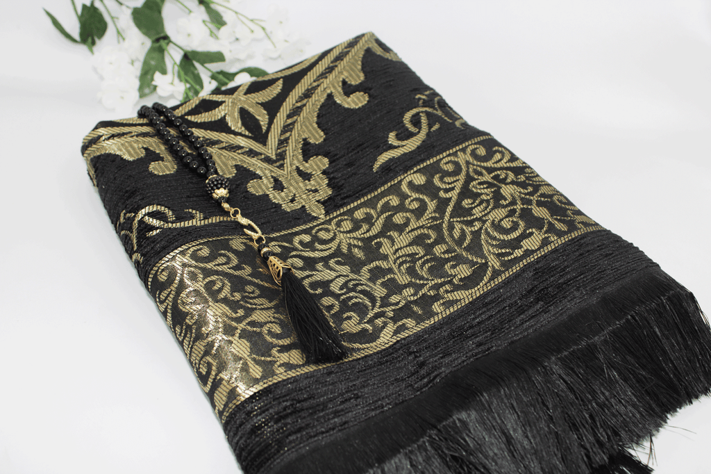 Prayer Mat Gift Set - Black
