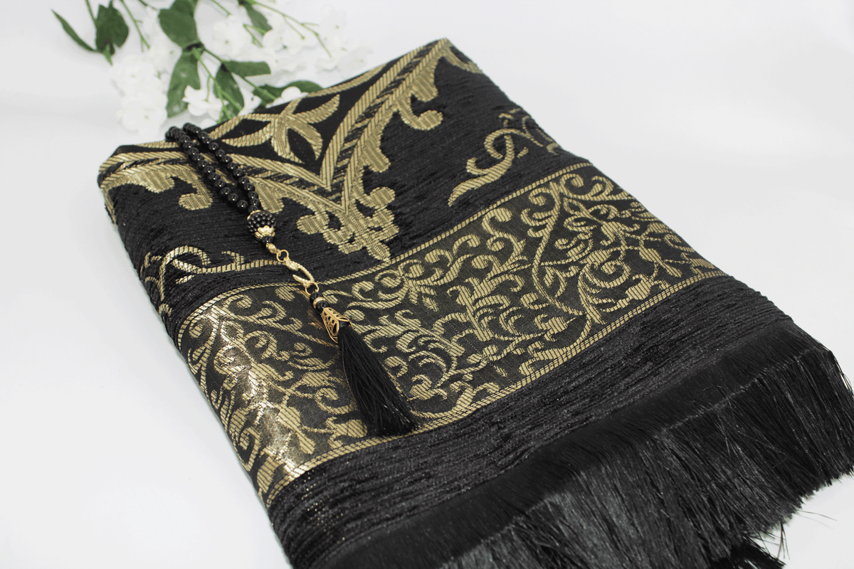 Prayer Mat Gift Set - Black