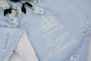 Cable Knit Blanket - Crown Design