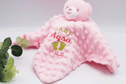 personalised baby dressing gown and comforter