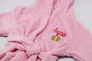 personalised baby dressing gown and comforter