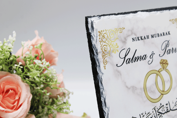 nikkah wedding frame and mug set