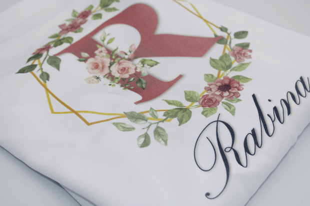 Rose Initial Adult Apron