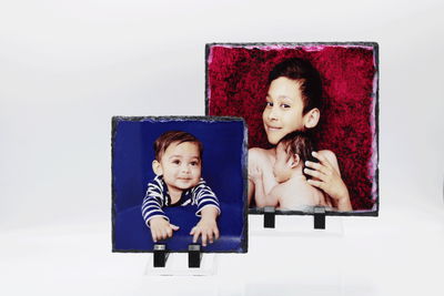 Custom photo rock slate picture frame