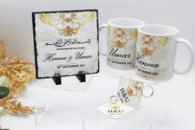 personalised nikkah frame, nikkah mugs