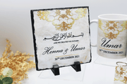 personalised nikkah frame, nikkah mugs