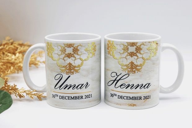 personalised nikkah frame, nikkah mugs