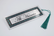 Personalised Bookmark/ Quran Marker - Teal Geo Print