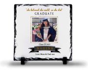 Graduation Rock Slate Frame - Personalised Photo