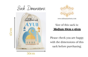 Eid Sack Gold Moon Design