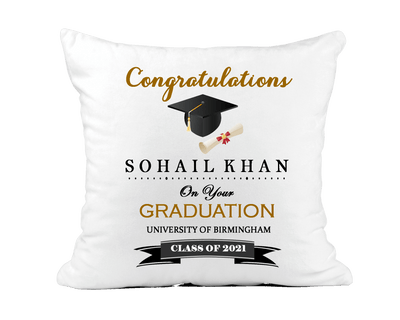 Graduation Satin Cushion - Congratulations