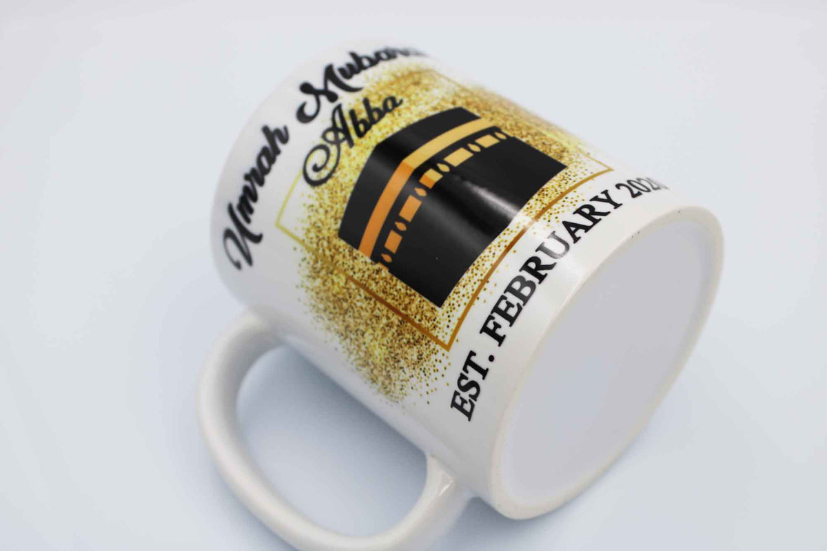 Umrah Mubarak Mug - Glitter Kabah