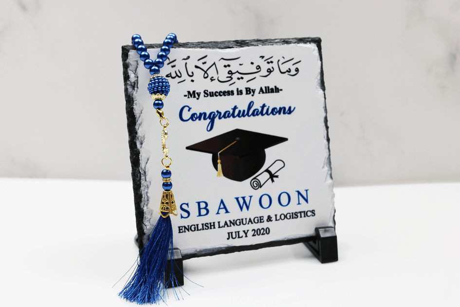Graduation Rock Slate Frame - Graduation Hat – Rahman Artistry